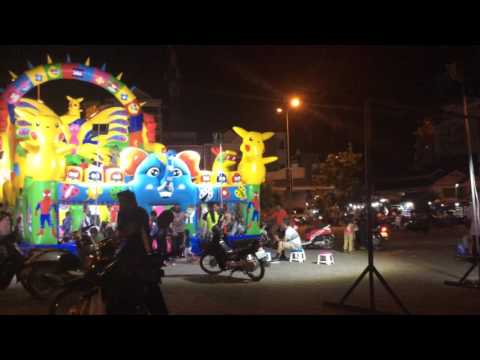 Takhmao night, Cambodia night market,street view