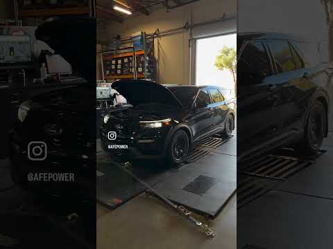 AFE Charge Pipes + Intake Explorer ST on Dyno #explorerst #dynojet #dynotest #coldairintake