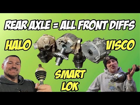 CAN AM X3 "REAR" AXLE FRONT DIFF | You Can Run "REAR" Axles in a SMART LOK HALO 30 and VISCO DIFF