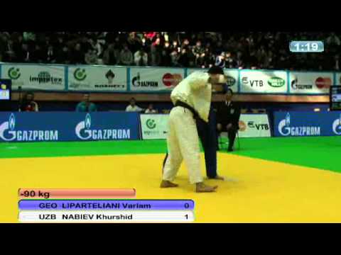 Judo World Masters in Baku 2011:   -90kg LIPARTELIANI, Varlam (GEO) - NABIEV, Khurshid (UZB)