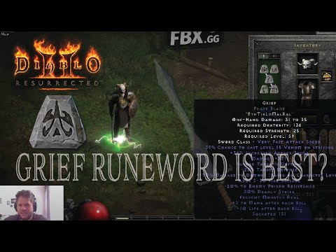 Grief is THE best/strongest melee weapon in D2R - Tesladin Upadate - Best Melee Build - LANFEAR D2R
