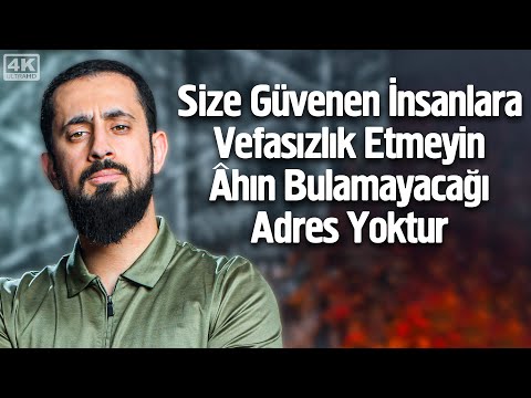 Size Güvenen İnsanlara Vefasızlık Etmeyin, Âhın Bulamayacağı Adres Yoktur - Vefa @Mehmedyildiz