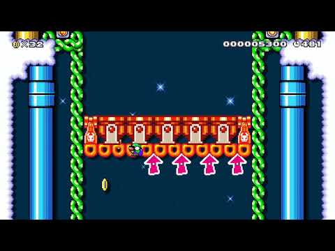 ちくわスカイダイビング　/ Donut Diving III by Kaito　𝛾 - Super Mario Maker 2 - No Commentary 1cb 022020