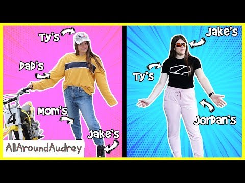 Wearing My Parents and Siblings Clothes (FOR A WEEK) Prank / AllAroundAudrey Video
