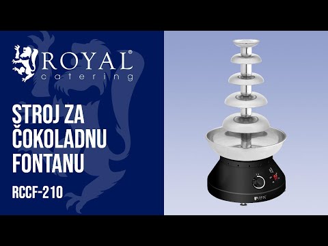 videozapis - Stroj za čokoladnu fontanu - 5 razina - 4 L