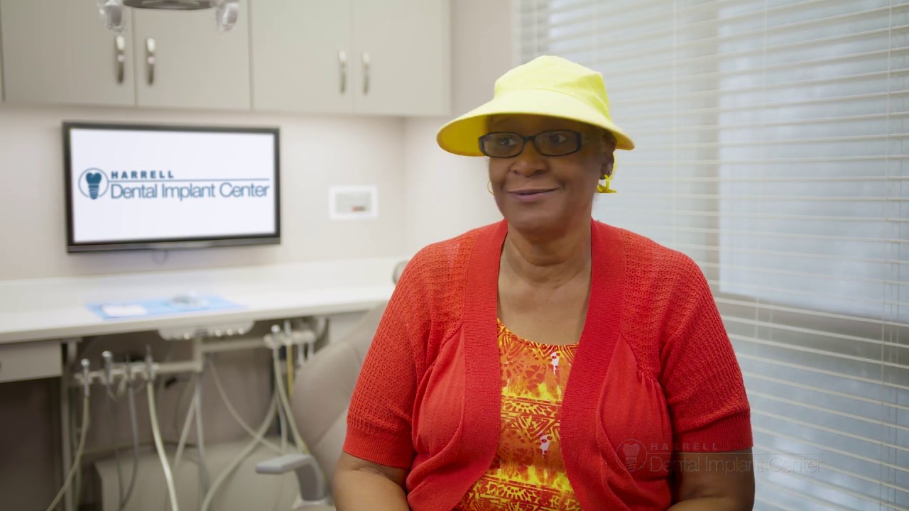 Sharon — bone graft and snap-on denture patient story