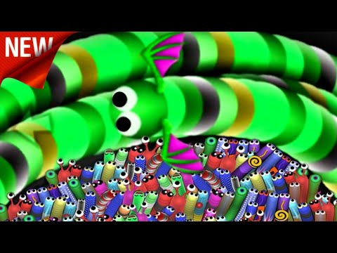Slither.io New Skin 1 Big snake 🐍 Vs 102789 Tiny Little Snakes🐍 Epic Slitherio A.I Gameplay!