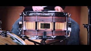 Pork Pie 14x7 Rosewood/Zebrawood over Maple Shell Snare Drum