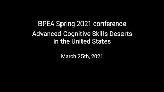 Advanced Cognitive Skills Deserts in the United States