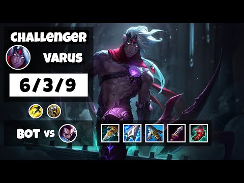 Varus Gameplay Challenger Replay S11 - 11.10 Bot Lane (6/3/9) - EU