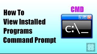 Command Prompt Tutorial - How to view installed programs