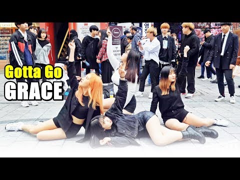 [4K] 그레이스 (GRACE) - 벌써 12시 (청하) @ 190406 홍대 거리공연 직캠 By SSoLEE