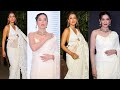 Gauahar Khan And Nia Sharma Sizzle In The The Same White Saree Worth Rs 66 000 See Pics