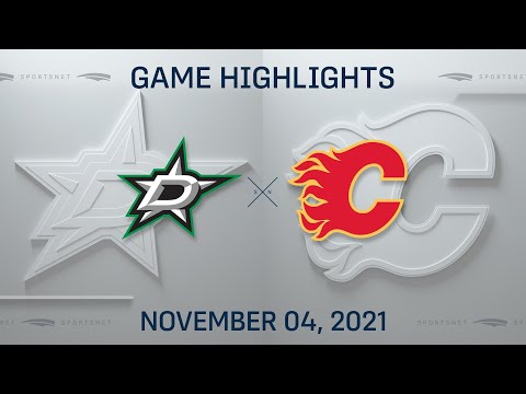 NHL Highlights | Stars vs. Flames - Nov. 4, 2021