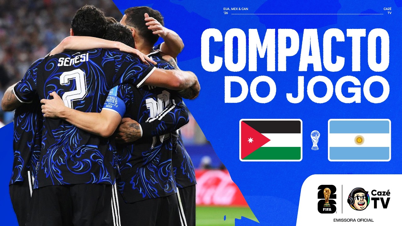 COMPACTO: JORDÂNIA X ARGENTINA | COPA DO MUNDO FIFA™ 2026 | 3ª RODADA | FASE DE GRUPOS