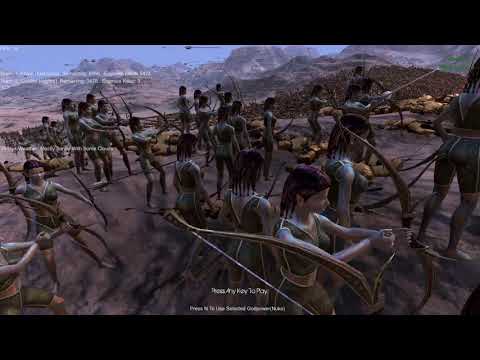 10,000 Elven Huntresss (Attack) vs 10,000 Golden Knights (Attack)