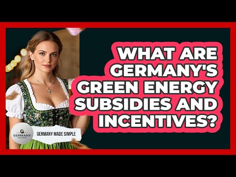 What Are Germany's Green Energy Subsidies And Incentives? - Germany Made Simple