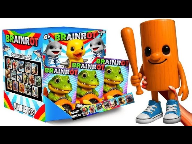 Vídeo relacionado con Peluche Italian Brainrot Tralalero, Tung Tung Tung Sahur Peluch, Almohada de Peluche para Niños y Adultos, para decoración de habitación para los fanáticos del Juego
