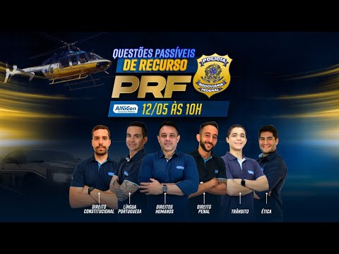Questões passíveis de recurso - concurso PRF | Gabarito Preliminar - AlfaCon