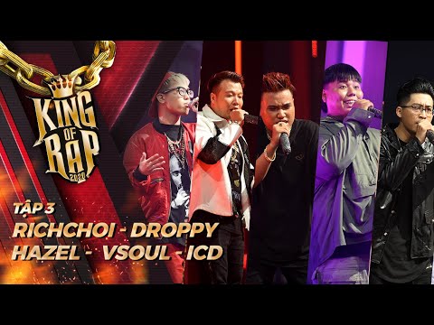 KING OF RAP | ĐẤU NHÓM 4 | ICD, RichChoi và VSoul vào vòng trong, Droppy thoát nạn trong gang tất
