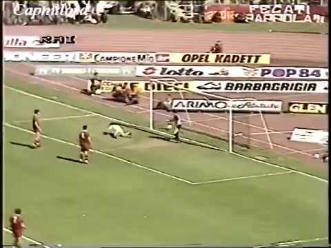 ROMA Lecce 2 3  14° giornata Ritorno 20 04 1986