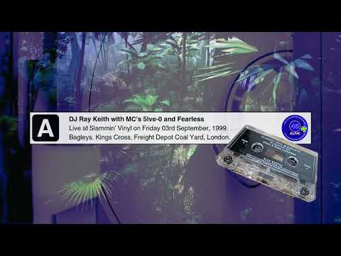 DJ Ray Keith with MC’s 5ive-0 and Fearless. Slammin’ Vinyl. Bagleys. Kings Cross, London. 03/09/99