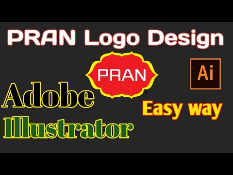 Como projetar Pran | Design de logotipo Pran | em tutoriais do Adobe Illustrator.