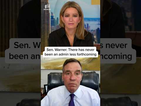 Sen. Warner: There has never been an admin less forthcoming