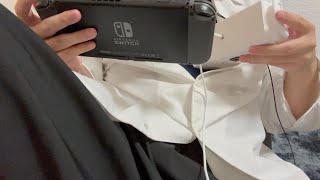 【ASMR】心音、お腹の音✖ゲームする　Heartbeat and Stomach Sounds/Playing Game