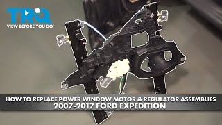 How to Replace Power Window Motor & Regulator Assemblies 2007-2017 Ford Expedition