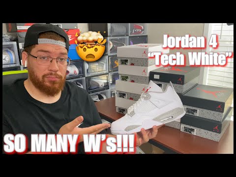 PICK UP VLOG: JORDAN 4 'TECH WHITE/ OREO' - I Bought TOO MANY PAIRS!!!
