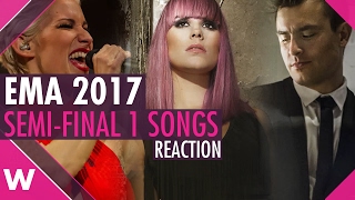 EMA 2017 Semi-Final 1: Reaction to 30-second snippets