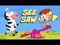 Kids Songs SEE SAW Funny Cartoon Children S Music Video By Preschool Popstars