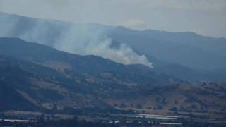 preview picture of video 'Wildfire in Almaden Quicksilver County Park'