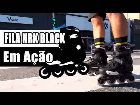Patins Fila NRK All Black em Ação com Walisson Alves