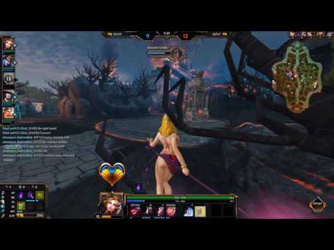 Smite Conquest Gameplay: Aphrodite Solo (No Commentary)