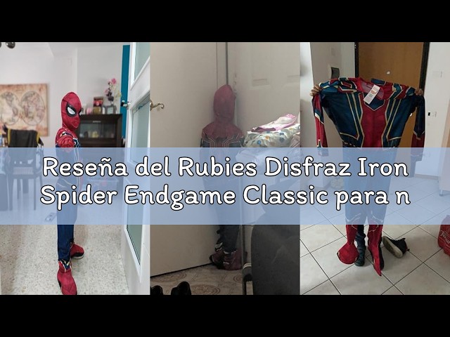 Vídeo relacionado con Rubies Disfraz Iron Man Premium para niños y niñas, Jumpsuit con armadura 3D y reactor, cubrebotas, máscara y guantes, Oficial Marvel para Carnaval, Halloween, Cumpleaños, Navidad
