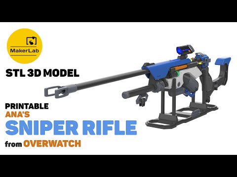Ana Sniper Rifle - Overwatch - Printable 3d model - STL files