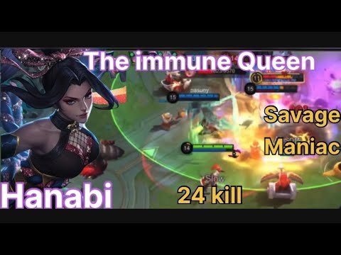 SAVAGE & MANIAC! Hanabi's Unstoppable 24 Kills Domination