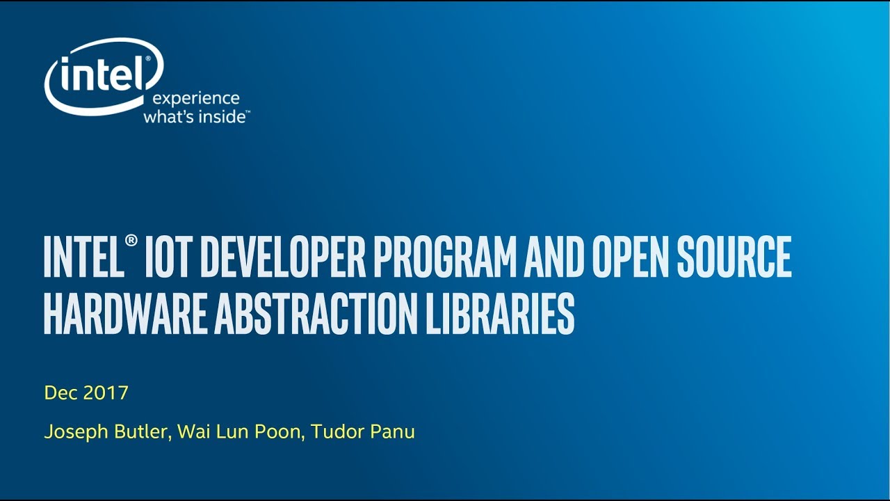 Virtual IoT | Intel® IoT Developer Program and open source hardware abstraction