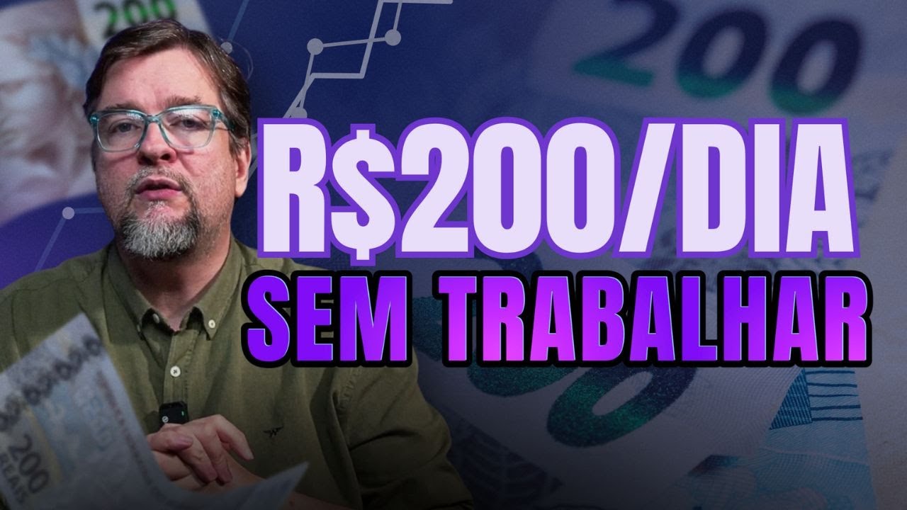 COMO GANHAR R$200 POR DIA EM RENDA PASSIVA SEM TRABALHAR E SEM PAGAR IMPOSTO!