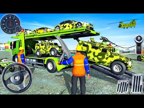 Army Transport Truck Simulator || US Army Vehicle  Truck transport game || crazy army in Indian