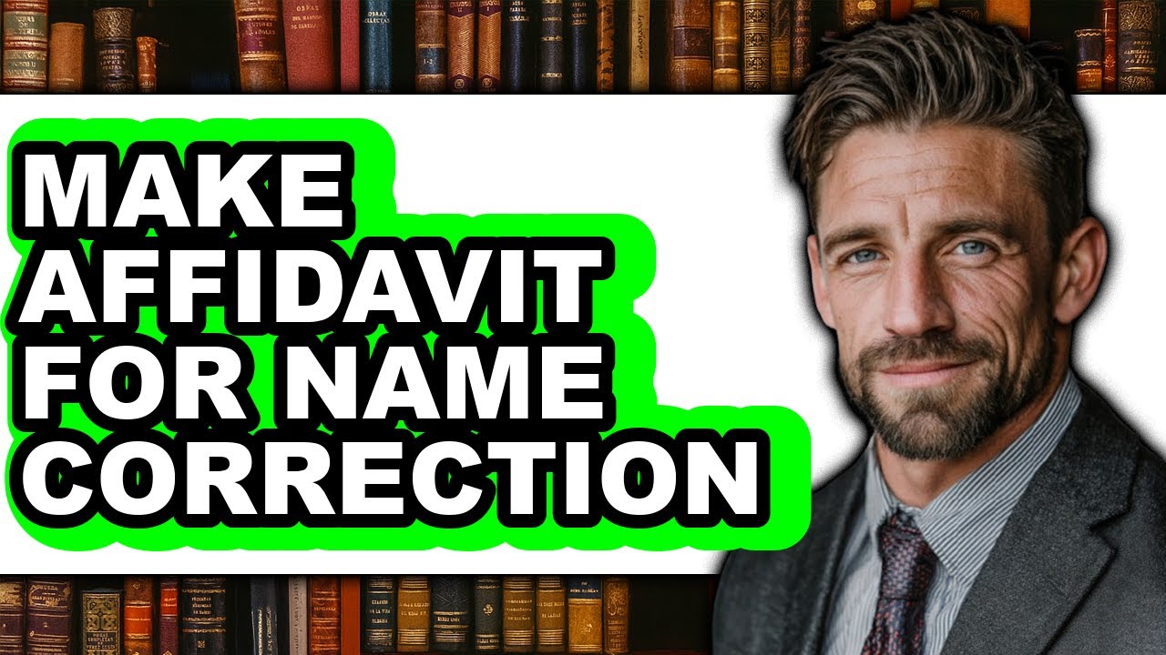 How to Make Affidavit for Name Correction
