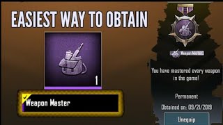 How to get weapon master, weapon master, #Easywaytogetweaponmaster