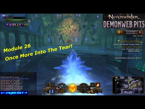 Neverwinter Mod 26 - Second Milestone Questing - Demonweb Pits Thaum Wizard 80k Gameplay