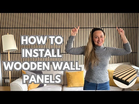 How to install ACOUSTIC SLAT WALL PANELLING