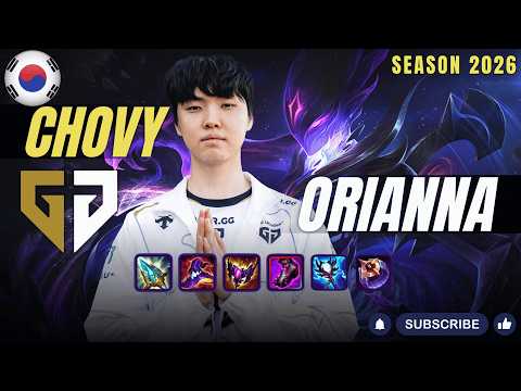 GEN Chovy ORIANNA vs VIKTOR Mid - Patch 26.4 KR Ranked | lolrec