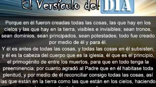 Miniatura del video: El versiculo del dia .com - Colosenses 1 v16-20