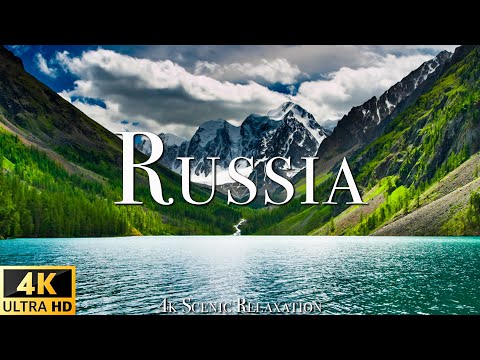FLYING OVER RUSSIA (4K UHD) - Relaxing Music Along With Beautiful Nature Videos - 4K Video HD