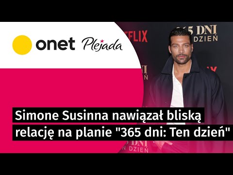 Simone Susinna nawiązał bliską relację na planie "365 dni: Ten dzień" | Plejada